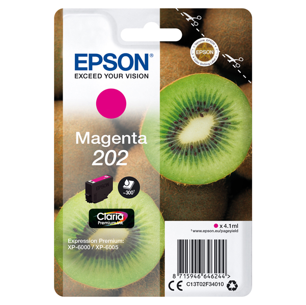  Epson - Cartuccia ink - 202 - Magenta - C13T02F34010 - 4,1ml 
