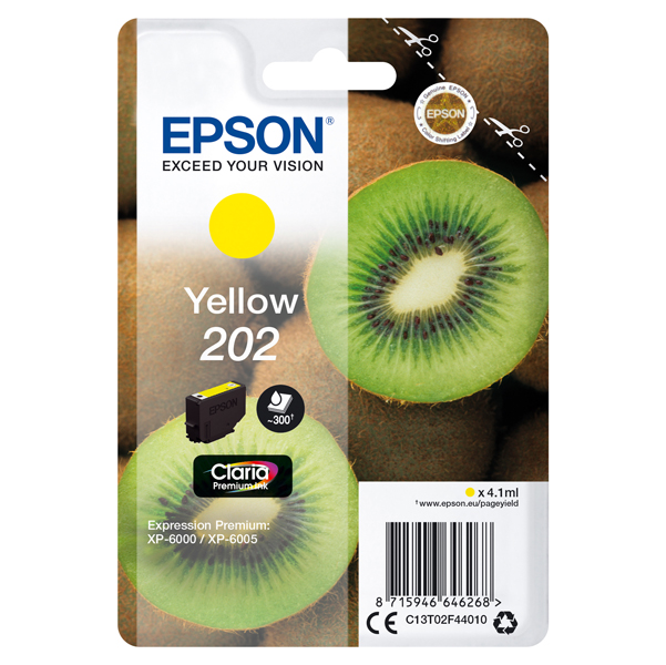  Epson - Cartuccia ink - 202 - Giallo - C13T02F44010 - 4,1ml 