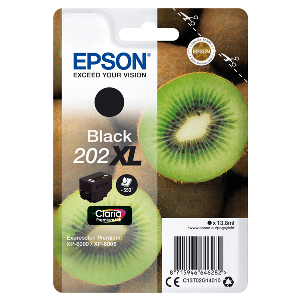  Epson - Cartuccia ink - 202XL - Nero - C13T02G14010 - 13,8ml 