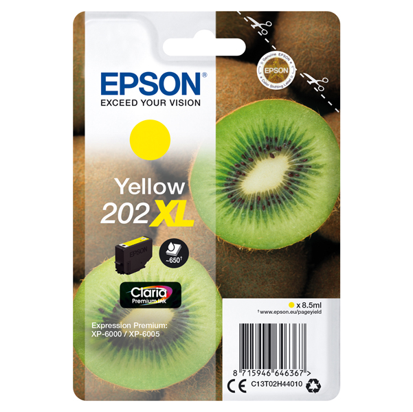  Epson - Cartuccia ink - 202XL - Giallo - C13T02H44010 - 8,5ml 
