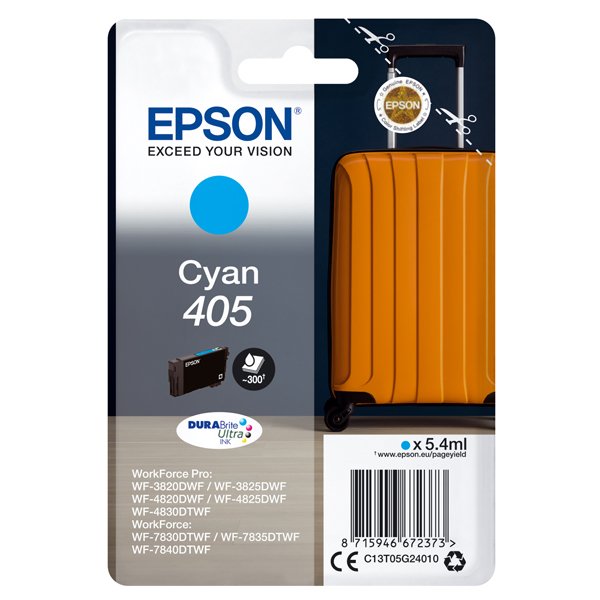  Epson - Cartuccia ink - 405 - Ciano - C13T05G24010 - 300 pag 