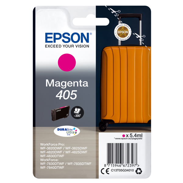  Epson - Cartuccia ink - 405 - Magenta - C13T05G34010 - 300 pag 