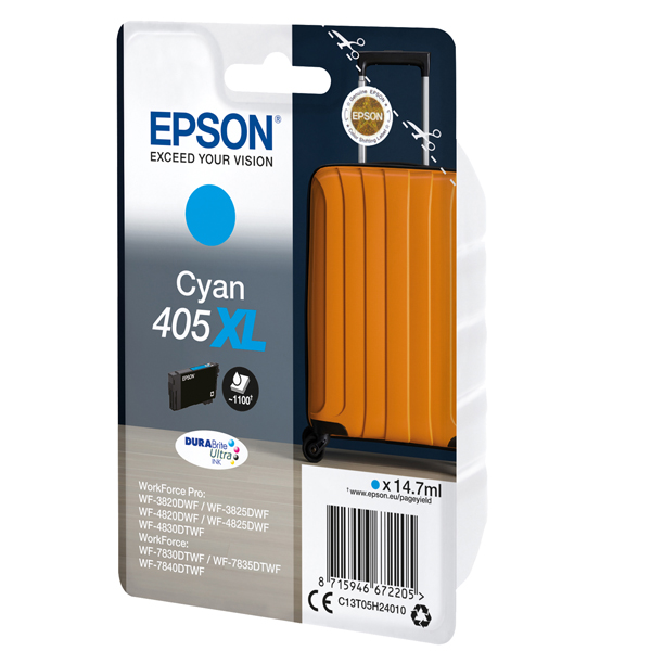  Epson - Cartucce ink - 405XL - ciano - C13T05H24010 - 1.100 pag 