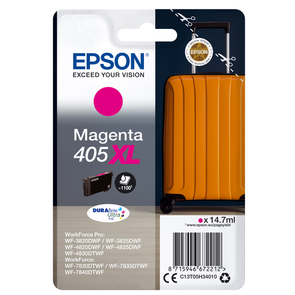  Epson - Cartucce ink - 405XL - magenta - C13T05H34010 - 1.100 pag 