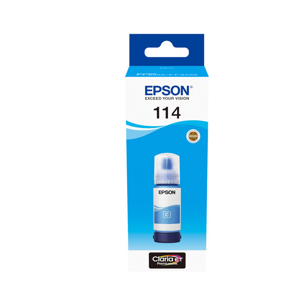  Epson - Eco Tank - 114 - Ciano - C13T07B240 - 70 ml 