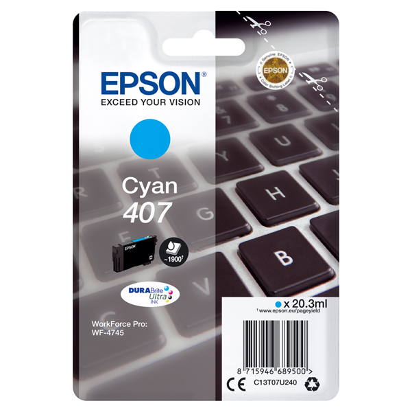  Epson - Cartuccia ink -Ciano - C13T07U240 - 38,1 ml 