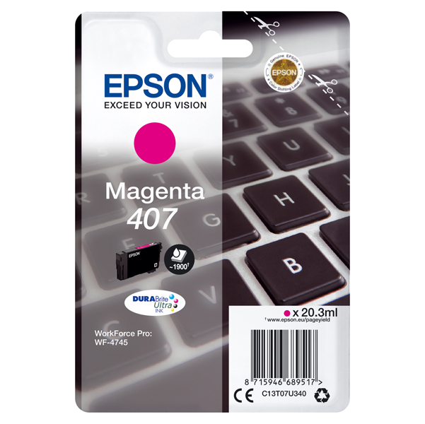  Epson - Cartuccia Ink - Magenta - C13T07U340 - 38,1 ml 