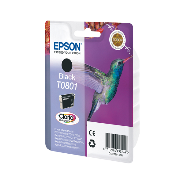  Epson - Cartuccia ink - Nero Photo - T0801 - C13T08014011 - 7,4ml 