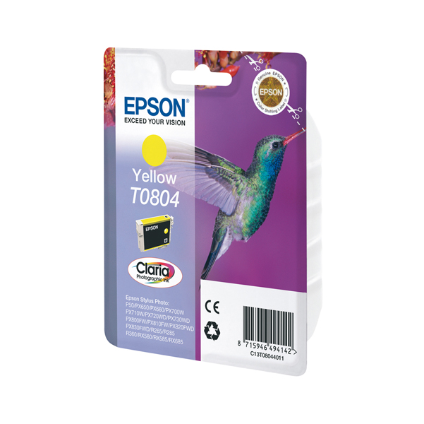  Epson - Cartuccia ink - Giallo Photo - T0804 - C13T08044011 - 7,4ml 