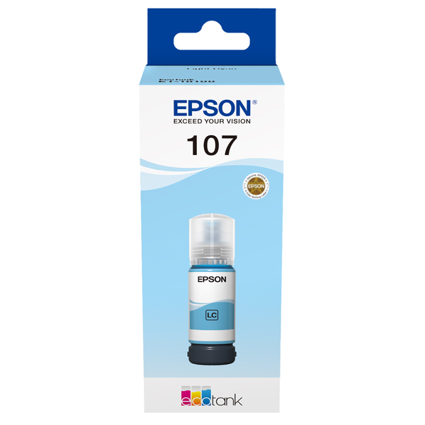  Epson - Cartuccia EcoTank 107 - Ciano Chiaro - C13T09B540 