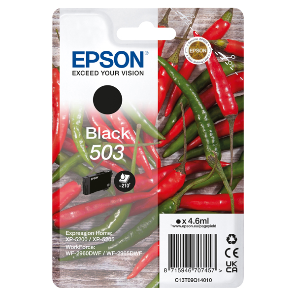  Epson - Cartuccia - Nero - 503- C13T09Q14010 - 4,6 ml 