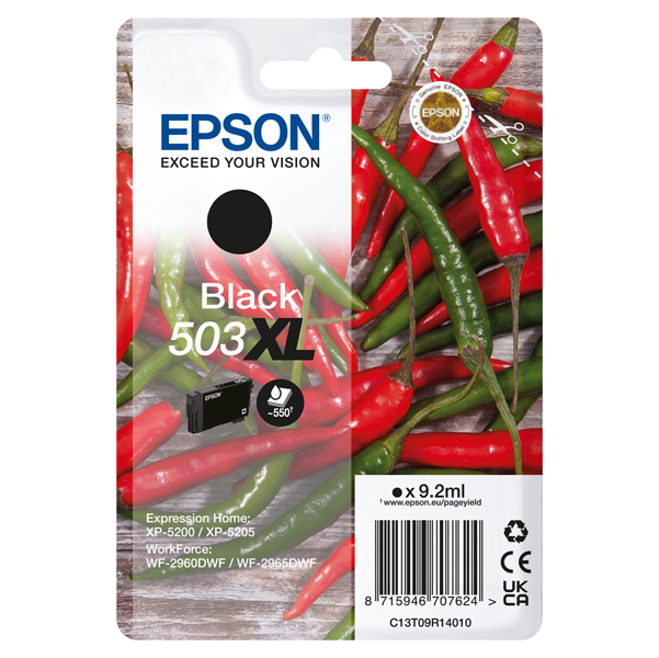 Epson - Cartuccia - Nero - 503XL - C13T09R14010 - 9,2 ml 