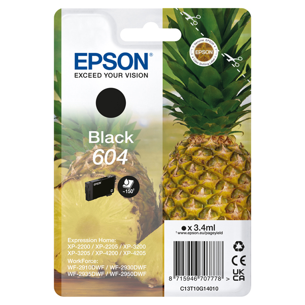  Epson - Cartuccia - Nero - 604 - C13T10G14010 - 3,4 ml 