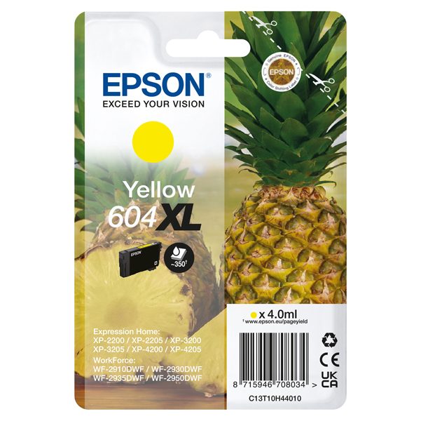  Epson - Cartuccia - Giallo - 604XL - C13T10H44010 - 4 ml 