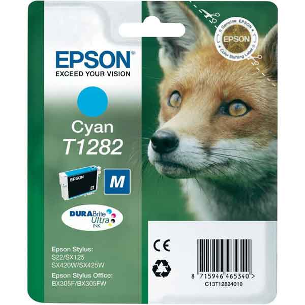  Epson - Cartuccia ink - Ciano - T1282 - C13T12824012 - 3,5ml 