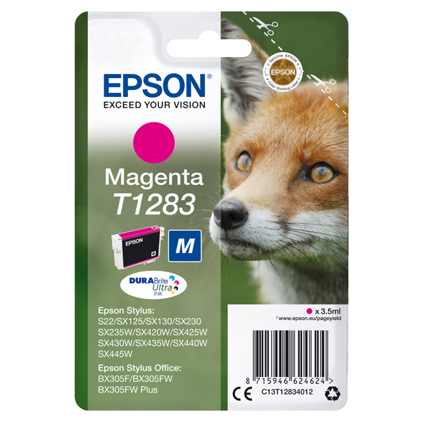  Epson - Cartuccia ink - Magenta - T1283 - C13T12834012 - 3,5ml 