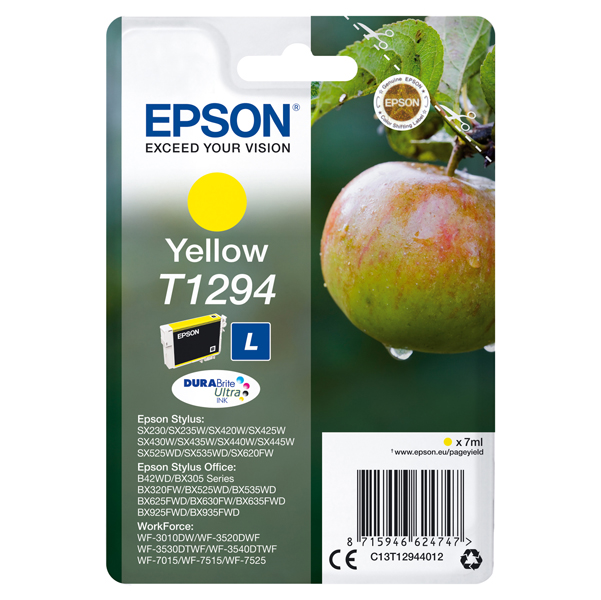  Epson - Cartuccia ink - Giallo - T1294 - C13T12944012 - 7ml 