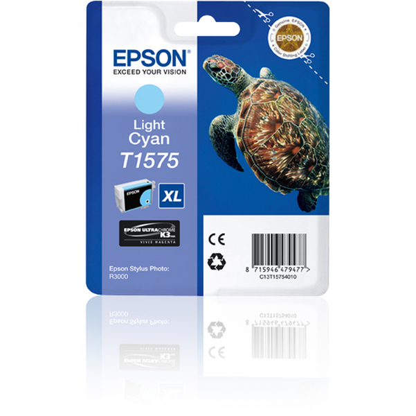  Epson - Cartuccia ink - Ciano chiaro - T1575 - C13T15754010 - 25,9ml 