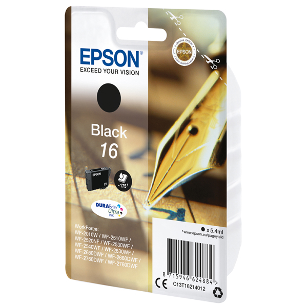 Epson - Cartuccia ink - 16 - Nero - C13T16214012 - 5,4ml 