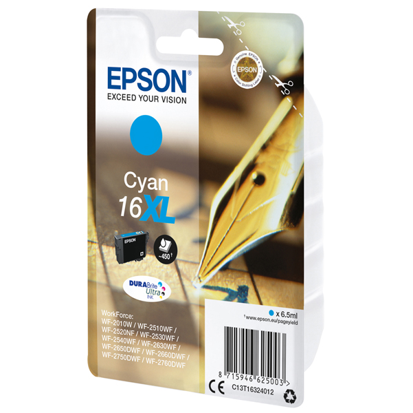  Epson - Cartuccia ink - 16XL - Ciano - C13T16324012 - 6,5ml 