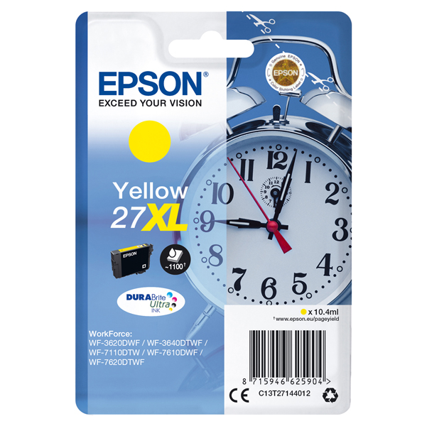  Epson - Cartuccia ink - 27XL - Giallo - C13T27144012 - 10,4ml 
