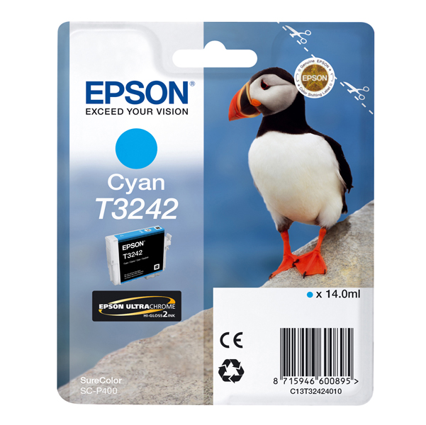  Epson - Cartuccia ink - Ciano - T3242 - C13T32424010 - 14ml 