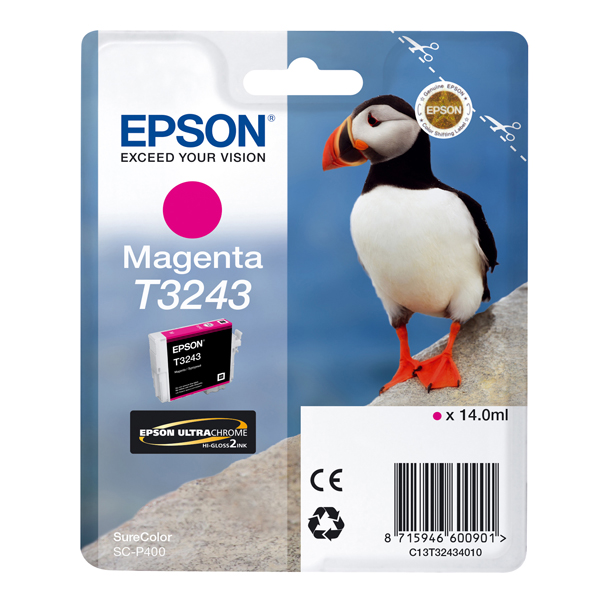  Epson - Cartuccia ink - Magenta - T3243 - C13T32434010 - 14ml 