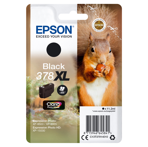  Epson - Cartuccia ink - 378XL - Nero - C13T37914010 - 11,2ml 