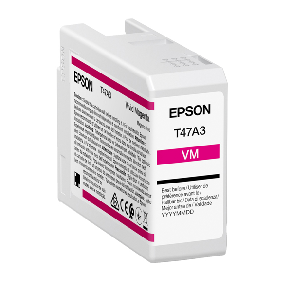  Epson - Cartuccia Vivid per UltraChrome Pro 10 T47A3 - Magenta - 50ml - C13T47A30N 