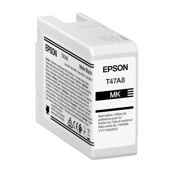  Epson - Cartuccia per UltraChrome Pro 10 T47A8 - Nero Matte - C13T47A80N - 50ml 