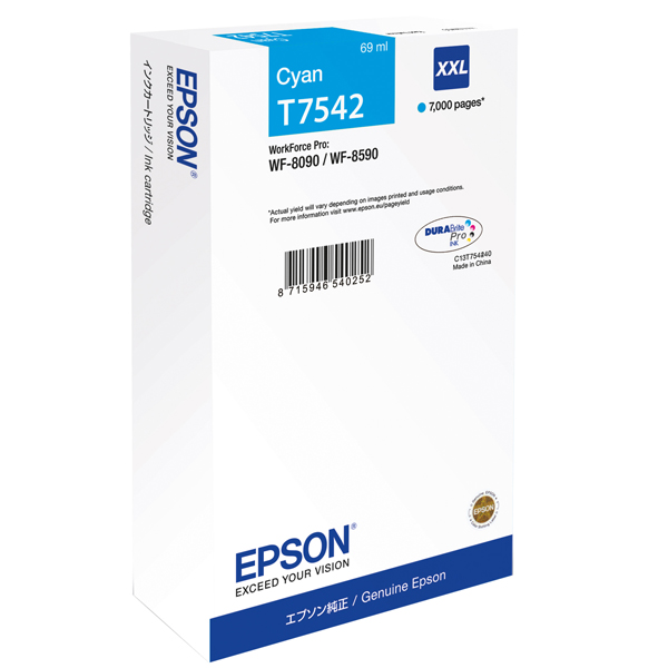  Epson - Cartuccia ink - Ciano - T7542 - C13T75424N - 69ml 