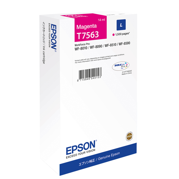  Epson - Tanica - Magenta - T7563 - C13T75634N - 14ml 