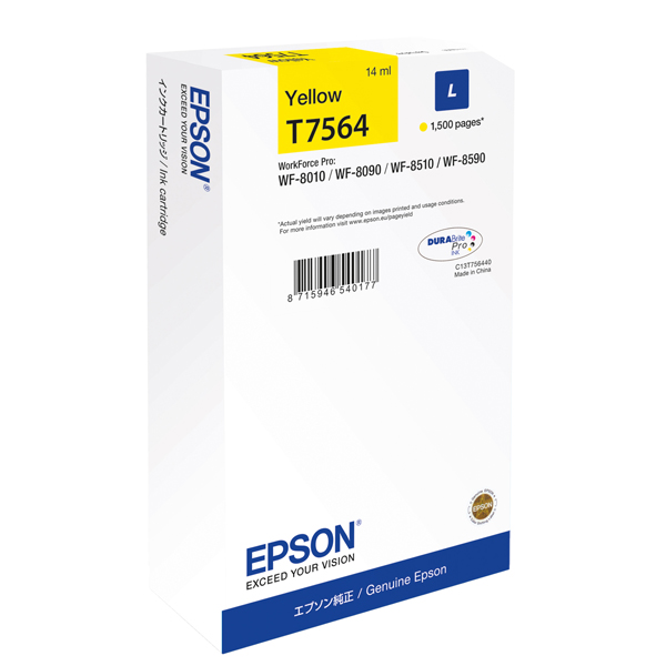  Epson - Tanica - Giallo - T7564 - C13T75644N - 14ml 