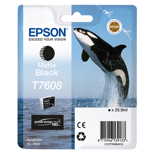  Epson - Cartuccia ink - T7608- Nero Matte - C13T76084N10 