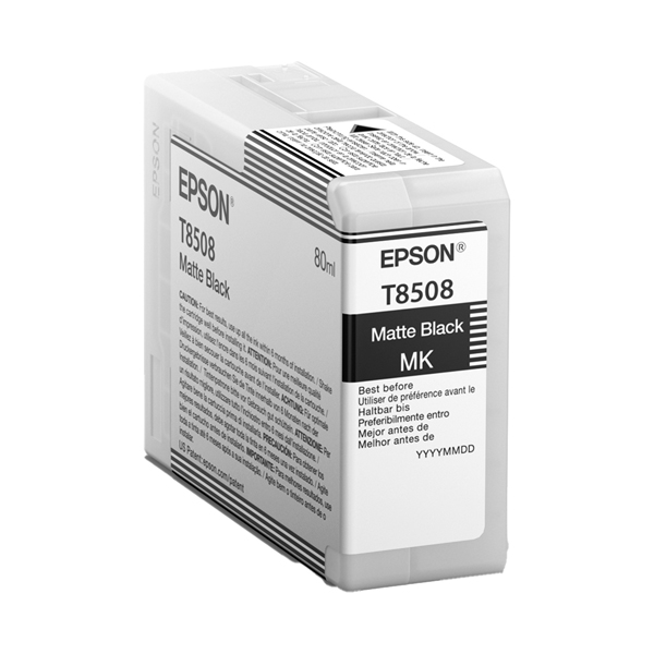  Epson - Cartuccia per UltraChrome HD T8508N - Nero Matte - C13T85080N - 80ml 