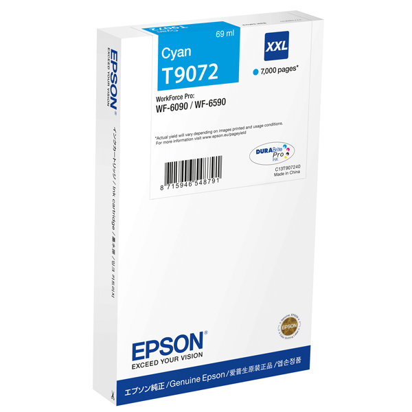  Epson - Tanica - Ciano - C13T90724N - 69ml 
