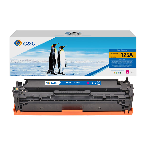  G&amp;G - Toner Compatibile per Hp CB543A- Magenta - 1.400 pag 