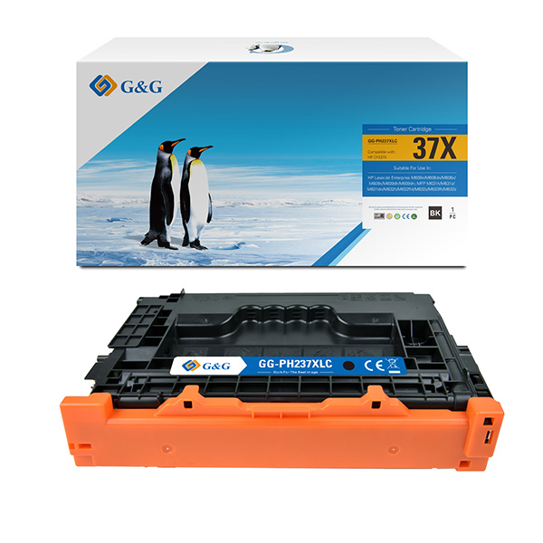  G&amp;G - Toner Compatibile per Hp CF237X - Nero - 25.000 pag 