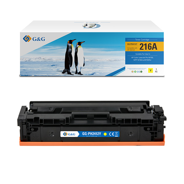  G&amp;G - Toner Compatibile per Hp W2412A- Giallo - 850 pag 