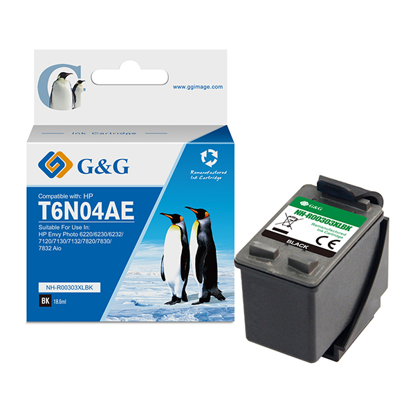  G&amp;G - Cartuccia ink Compatibile per HP 303XL- Nero - 600 pag 