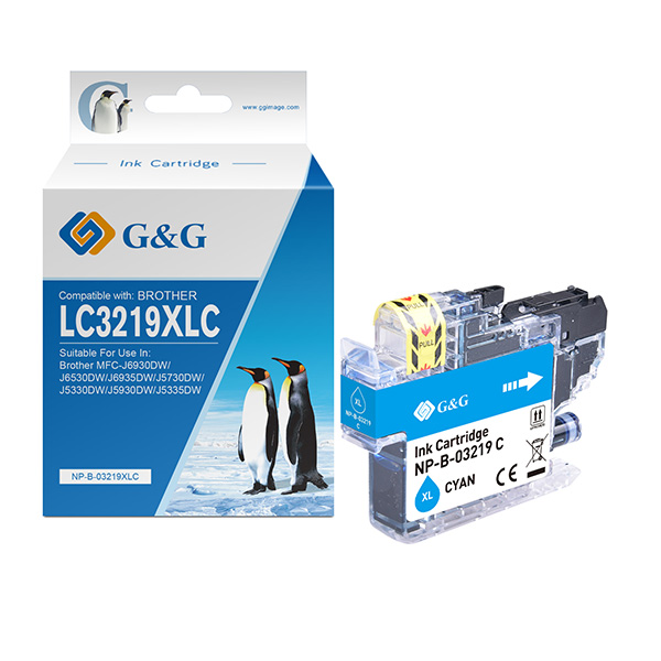  G&amp;G - Cartuccia ink Compatibile per Brother MFC-J6930DW/J6530DW/J6935DW - Ciano 