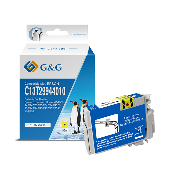  G&amp;G - Cartuccia ink Compatibile per Epson Xpression Home P-235 - Giallo 