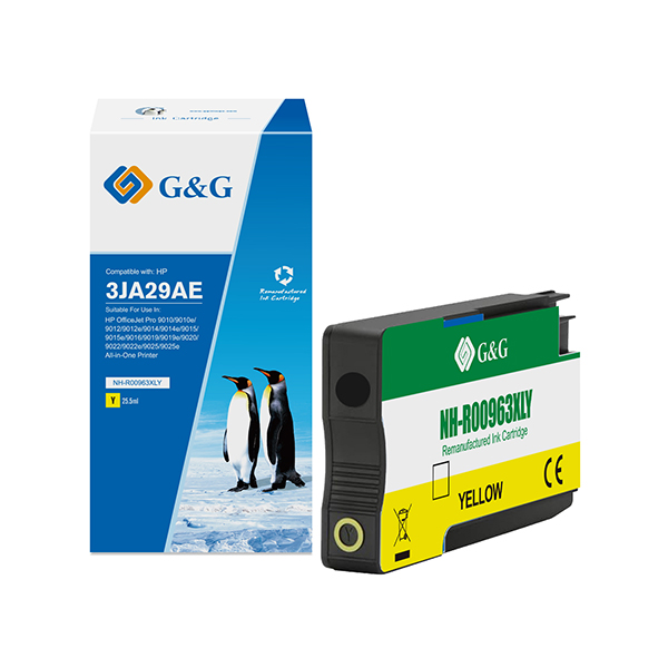  G&amp;G - Cartuccia ink Compatibile per HP 963XL - Giallo 