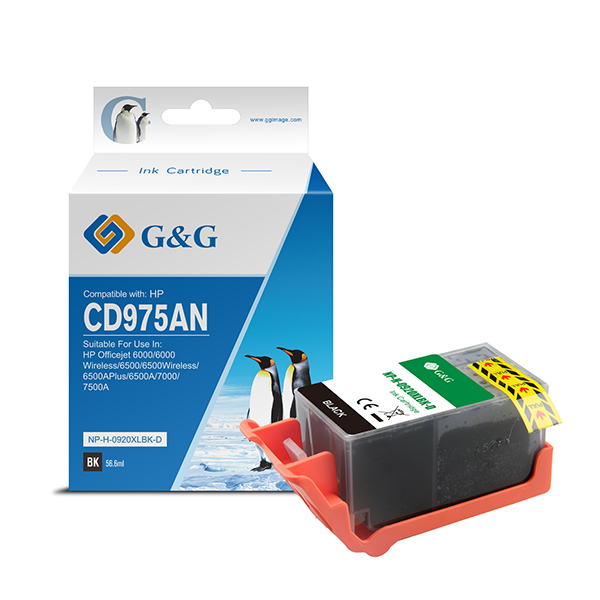  G&amp;G - Cartuccia ink Compatibile per HP 920XL - Ciano 