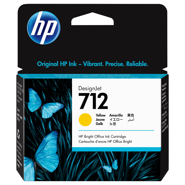  Hp - Cartuccia Ink originale - 712 - giallo - 3ED69A - 29 ml 