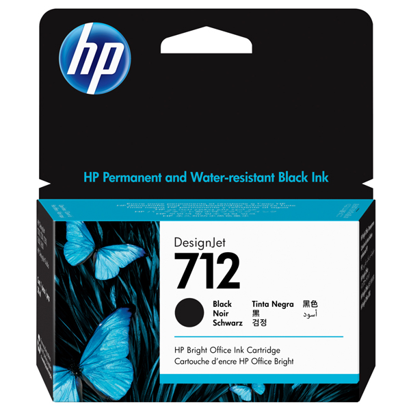  Hp - Cartuccia Ink originale - 712 - nero - 3ED70A - 38 ml 