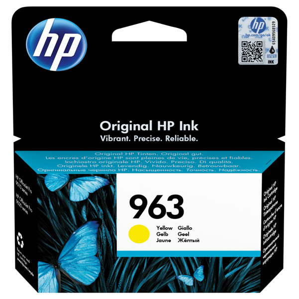  Hp - Cartuccia ink originale - 963 - Giallo - 3JA25AE - 700 pag 