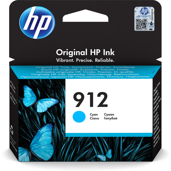  Hp - Cartuccia ink originale - 912 - Ciano - 3YL77AE - 315 pag 