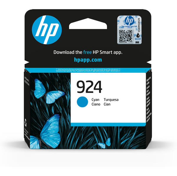  Hp originale - Cartuccia 924 - Ciano - 4K0U3NE 