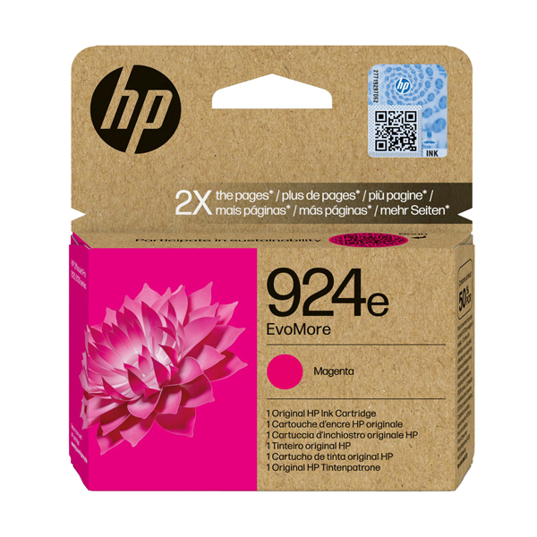  Hp - Cartuccia ink originale - 924e - Magenta - 4K0U8NE - 800 pag 